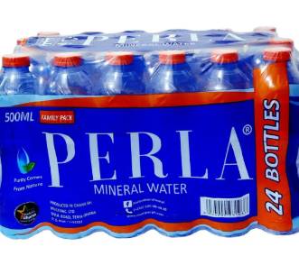 a pack of perla water
